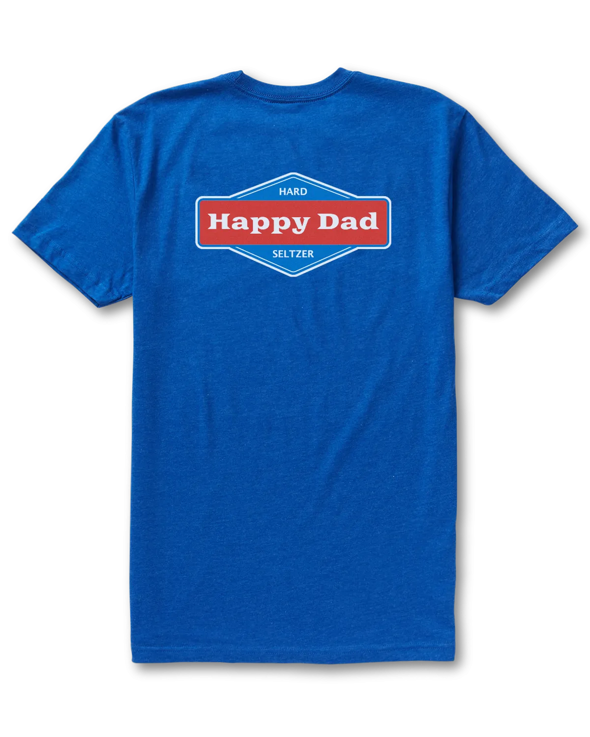 Happy Dad Front and Back Logo Tee (Royal)