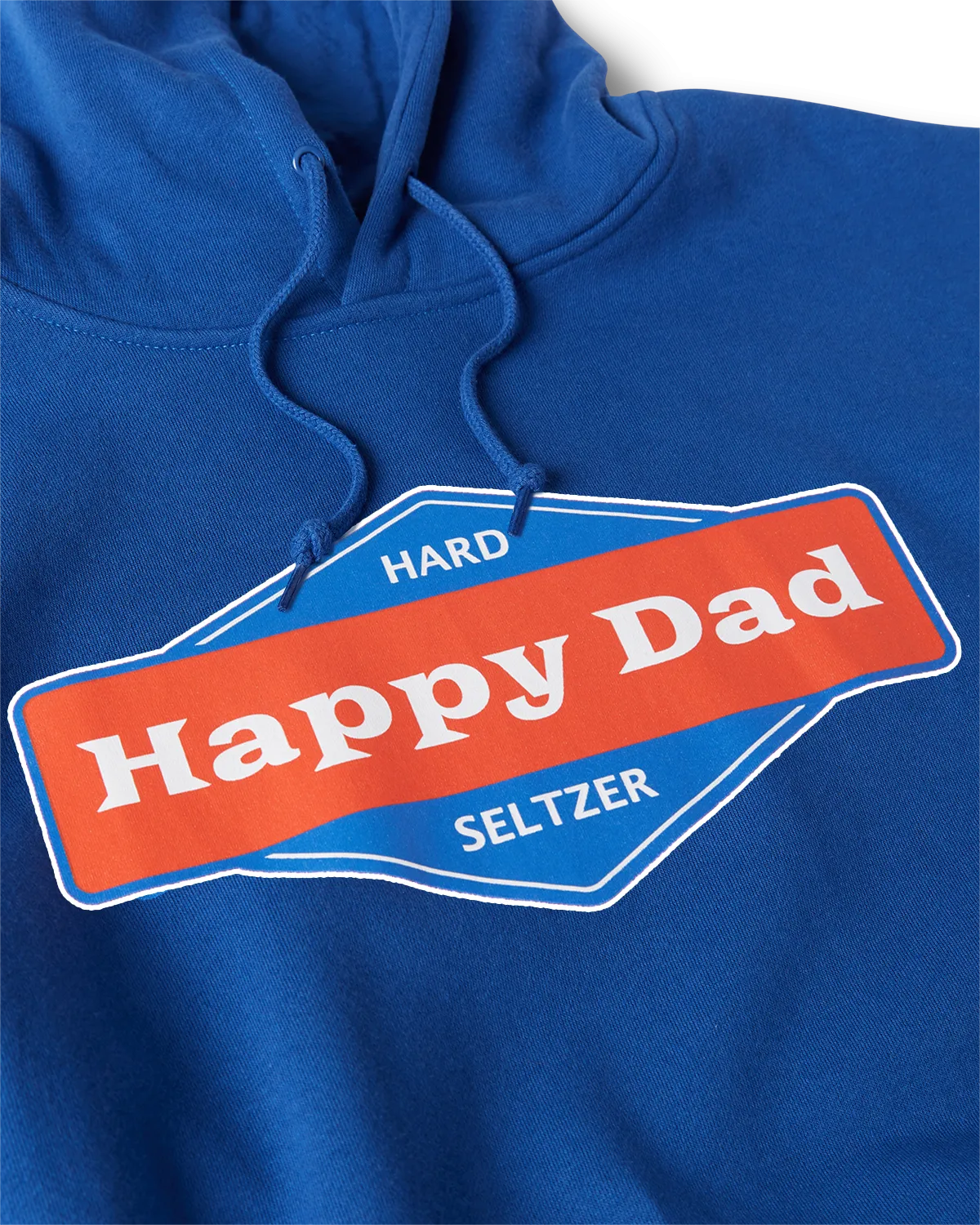 Happy Dad Front Logo Hoodie (Royal)