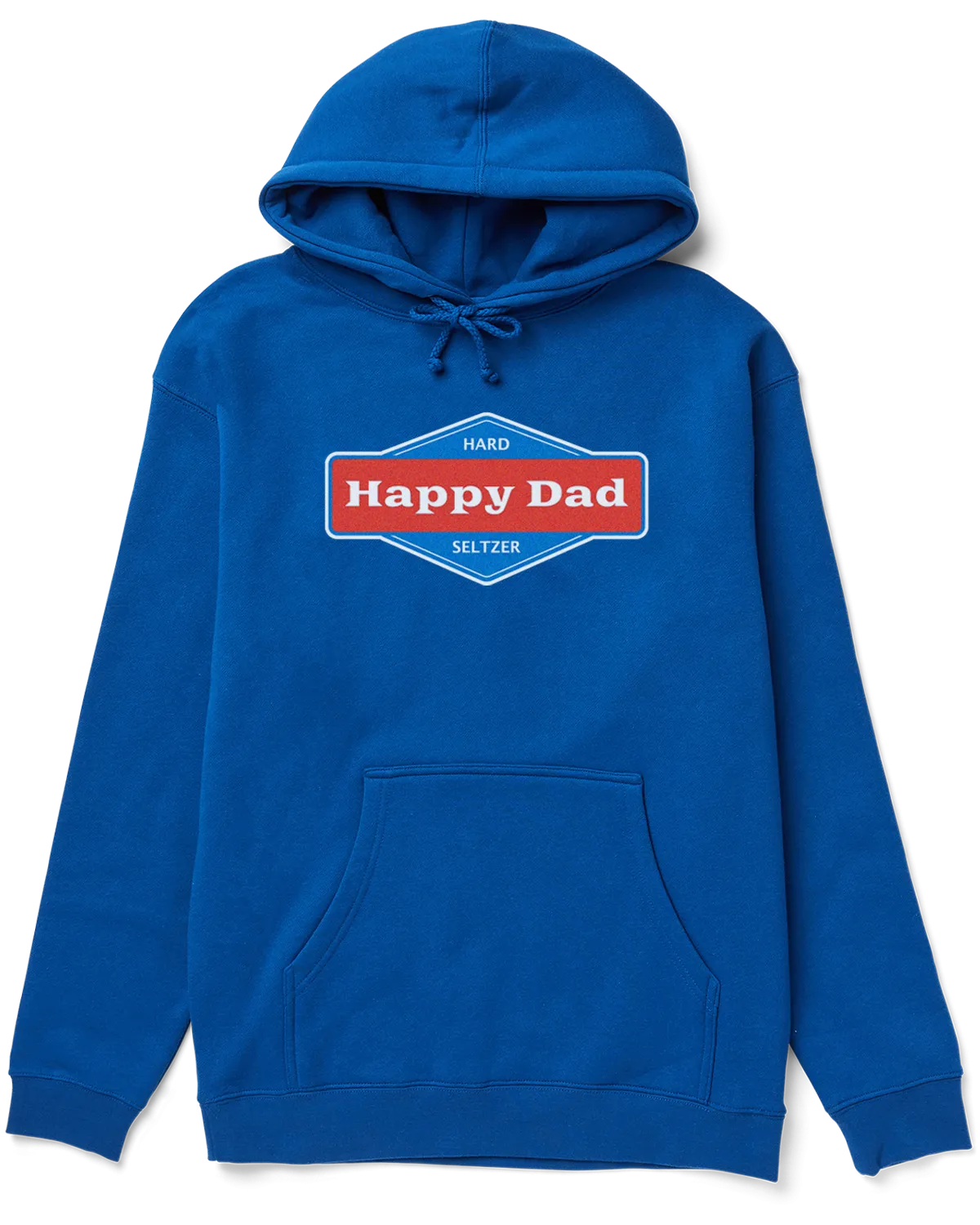 Happy Dad Front Logo Hoodie (Royal)