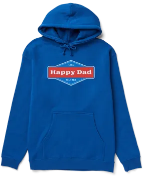 Happy Dad Front Logo Hoodie (Royal)