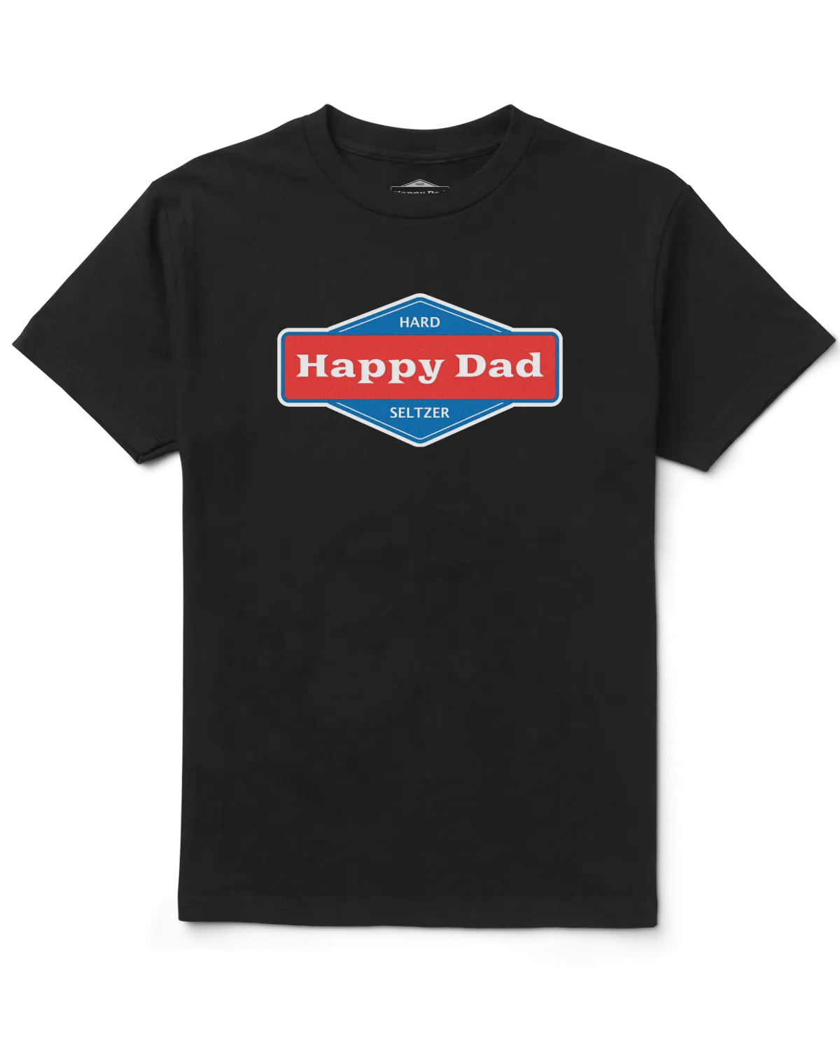 Happy Dad Front Logo Tee (Black)