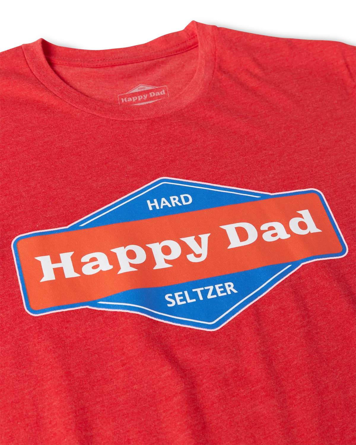 Happy Dad Front Logo Tee (Red)