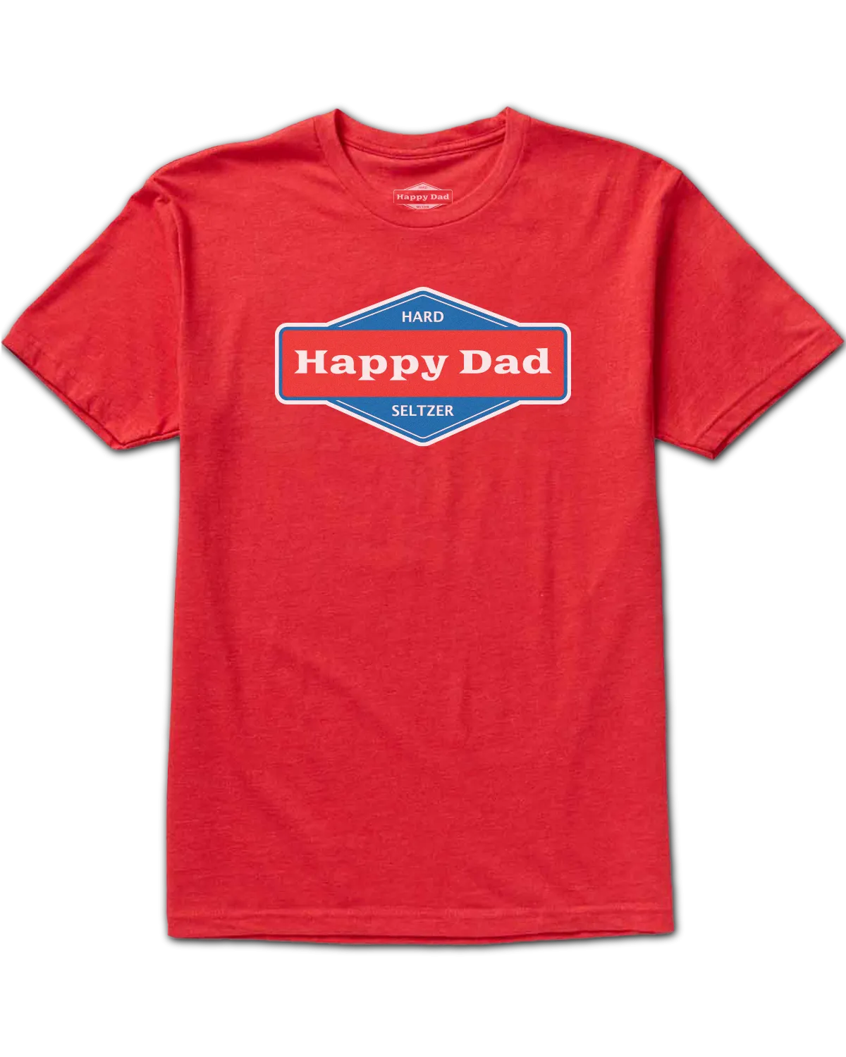 Happy Dad Front Logo Tee (Red)