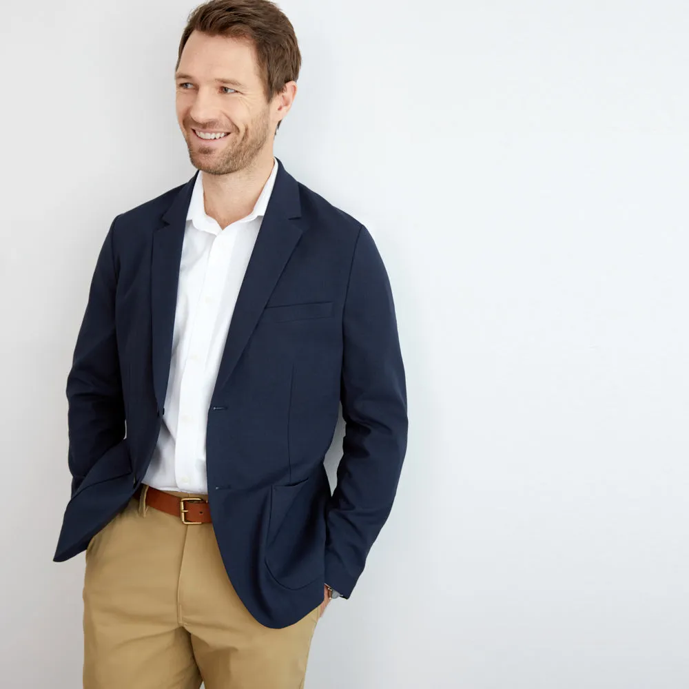 Hopsack Blazer Classic Fit - Midnight Navy