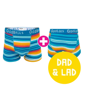 Horizon Dad & Lad Bundle - Mens Boxer Shorts & Kids Boxer Shorts Bundle