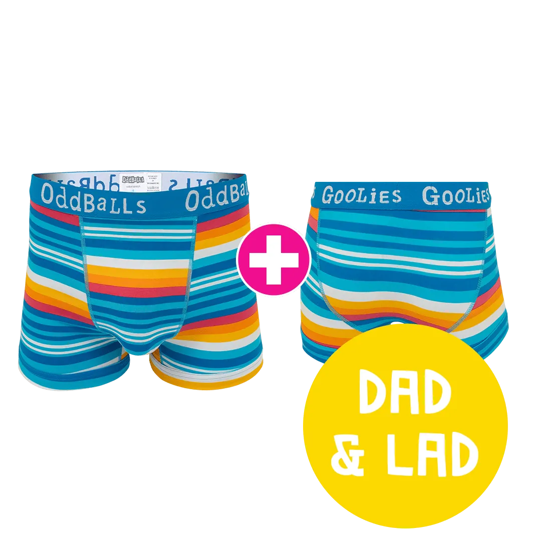 Horizon Dad & Lad Bundle - Mens Boxer Shorts & Kids Boxer Shorts Bundle