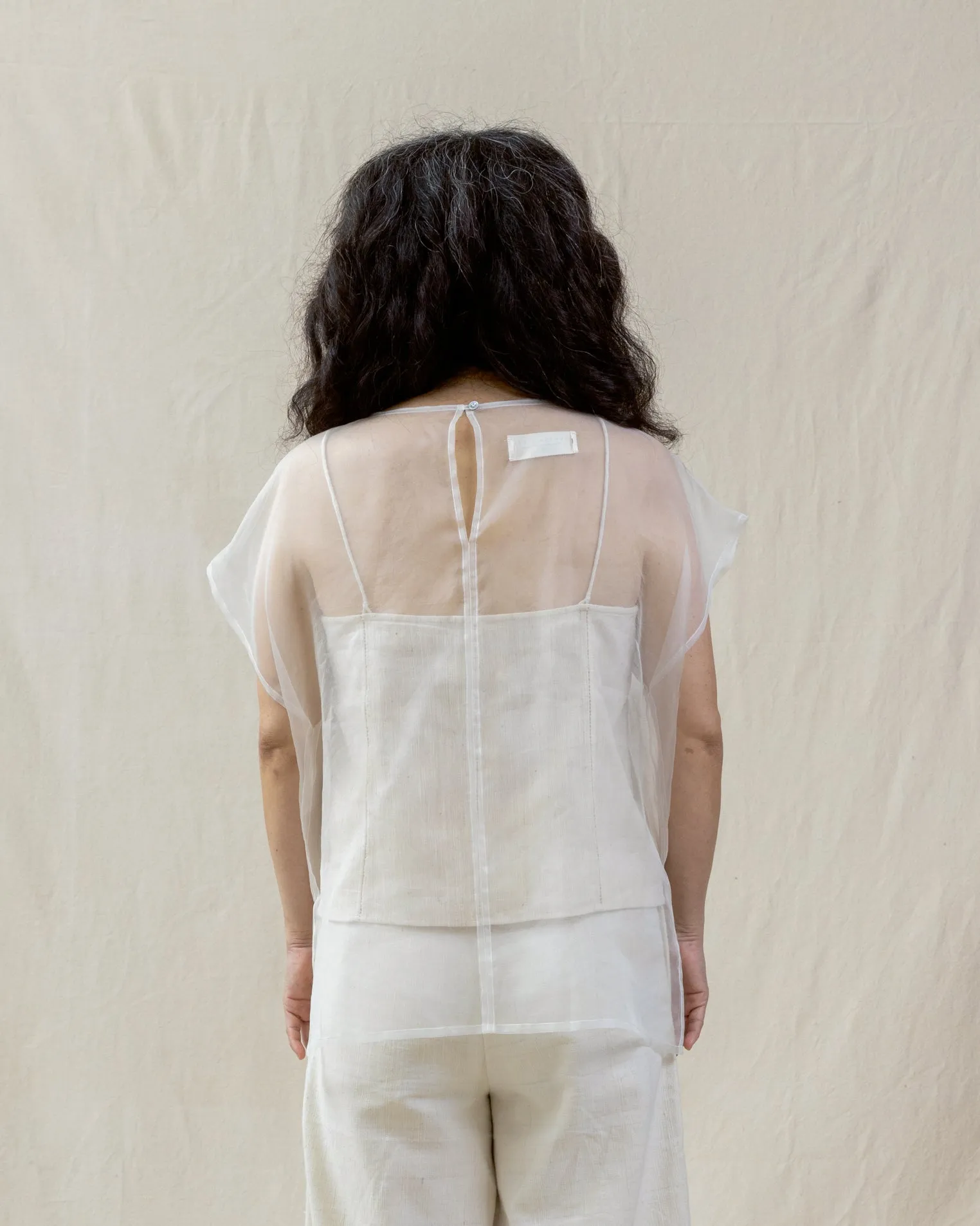 KAPAS - Organza Crop Tee