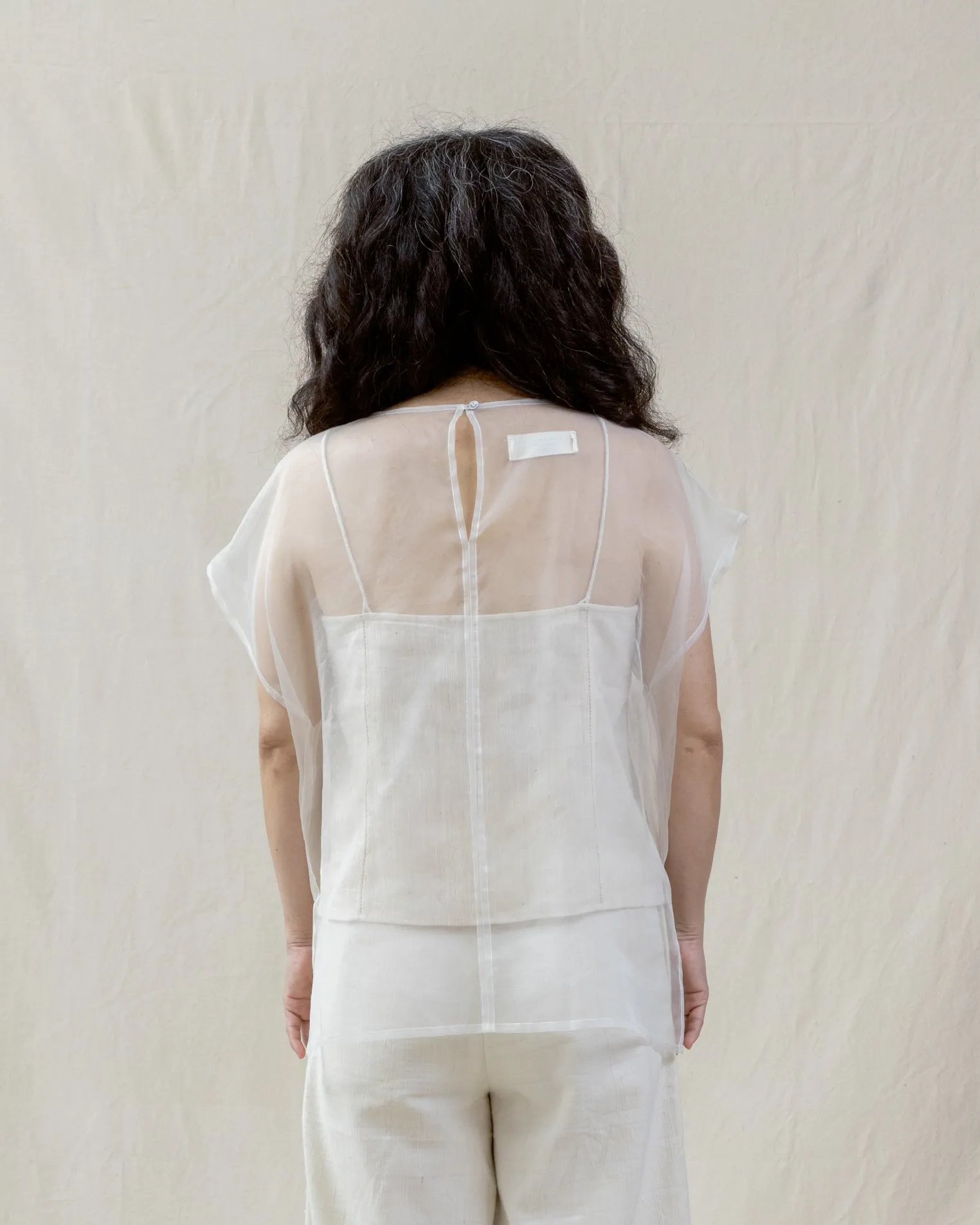 KAPAS - Organza Crop Tee
