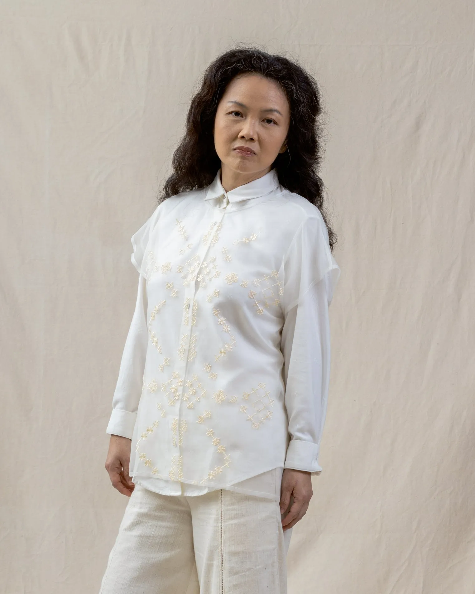 KAPAS - Organza Crop Tee
