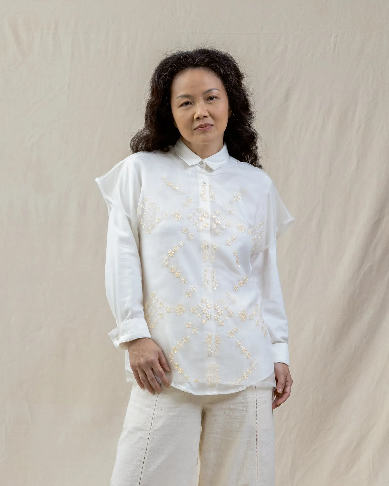 KAPAS - Organza Crop Tee