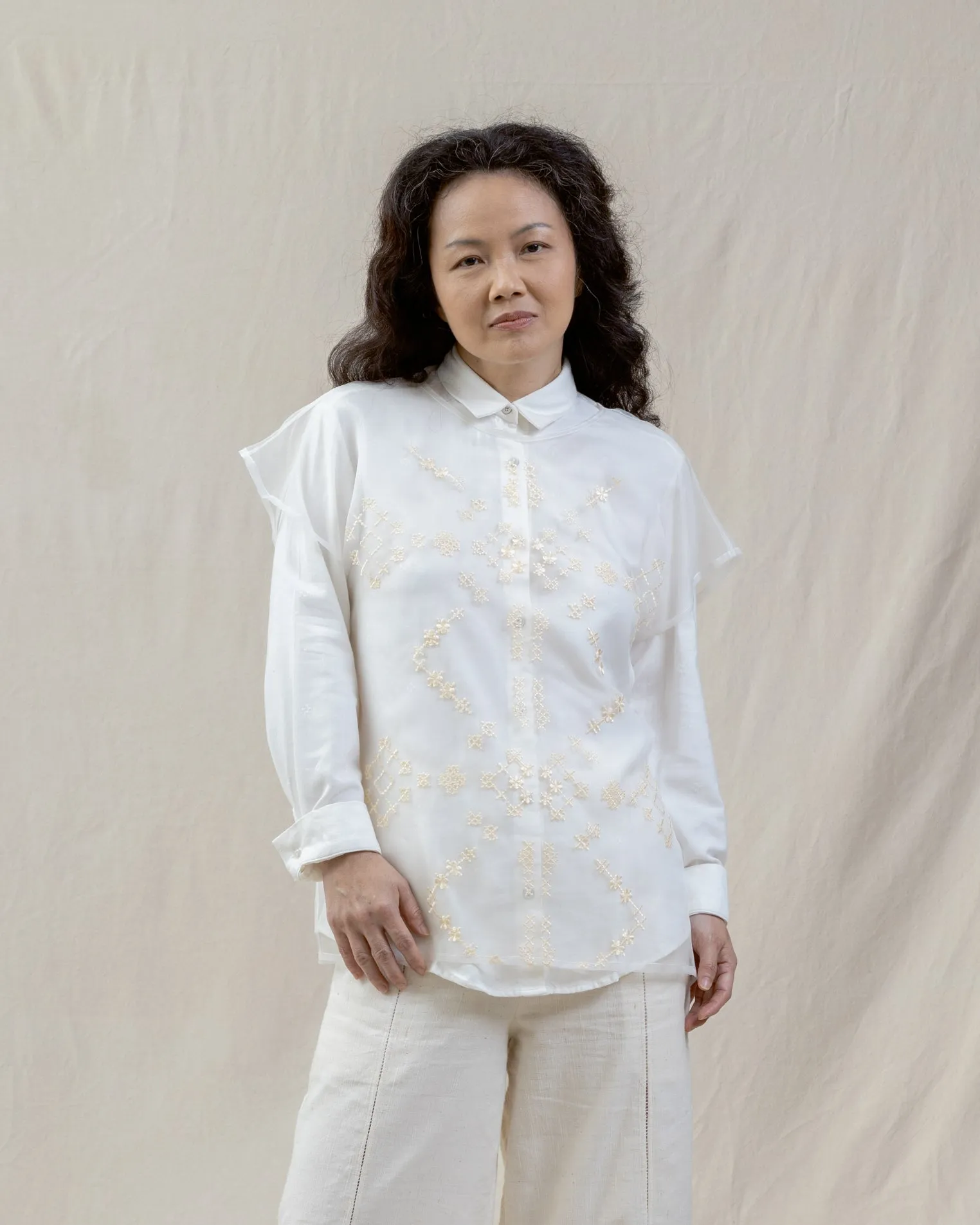 KAPAS - Organza Crop Tee