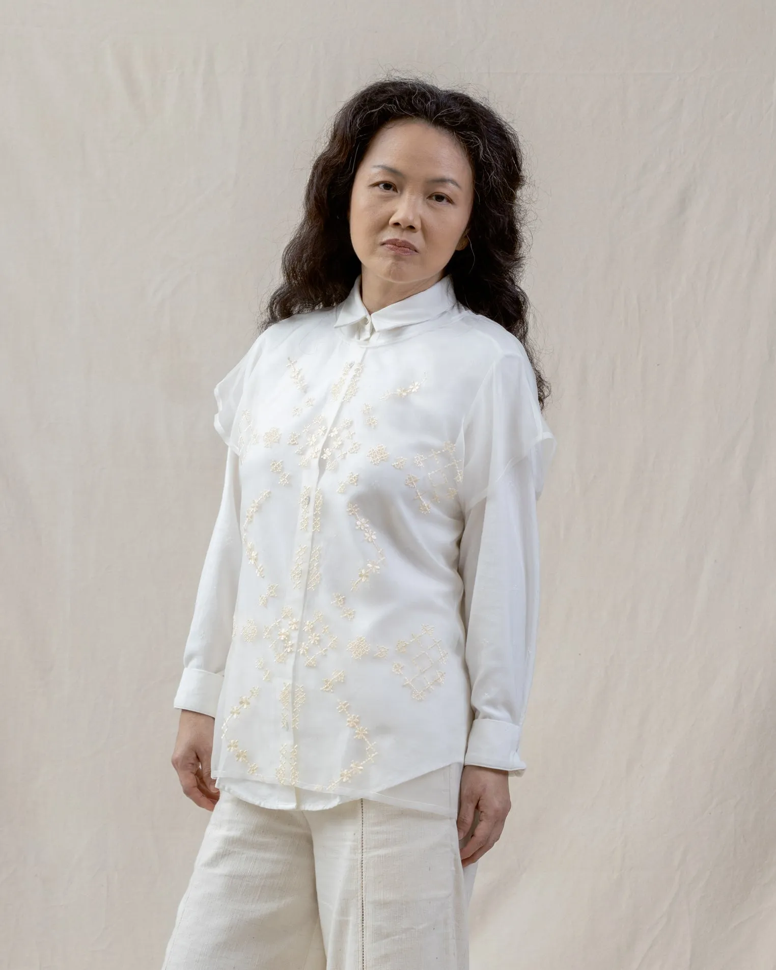 KAPAS - Organza Crop Tee