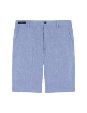 Linen Bermuda Short | Denim