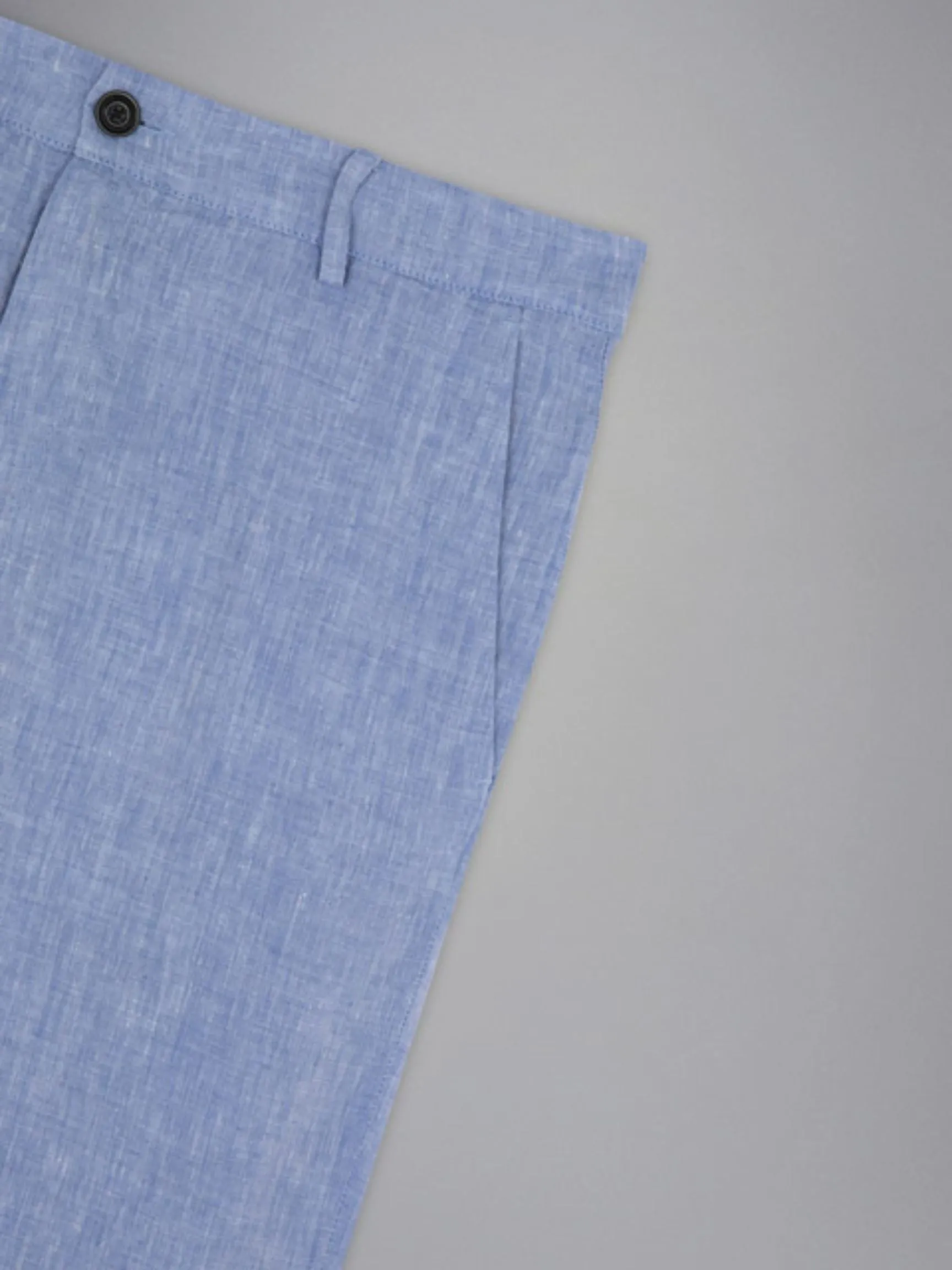 Linen Bermuda Short | Denim