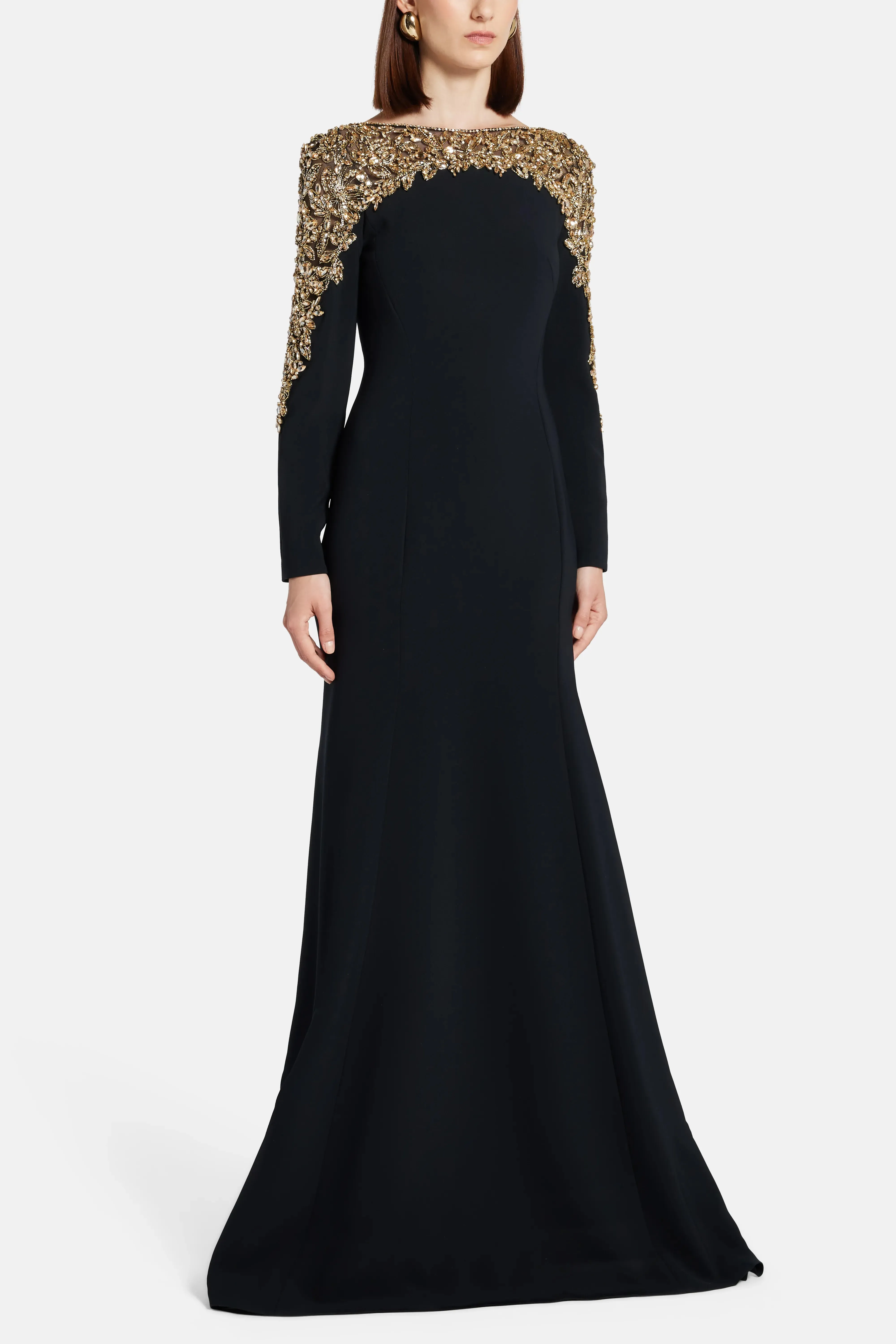 Liqorice Embellished Evening Gown