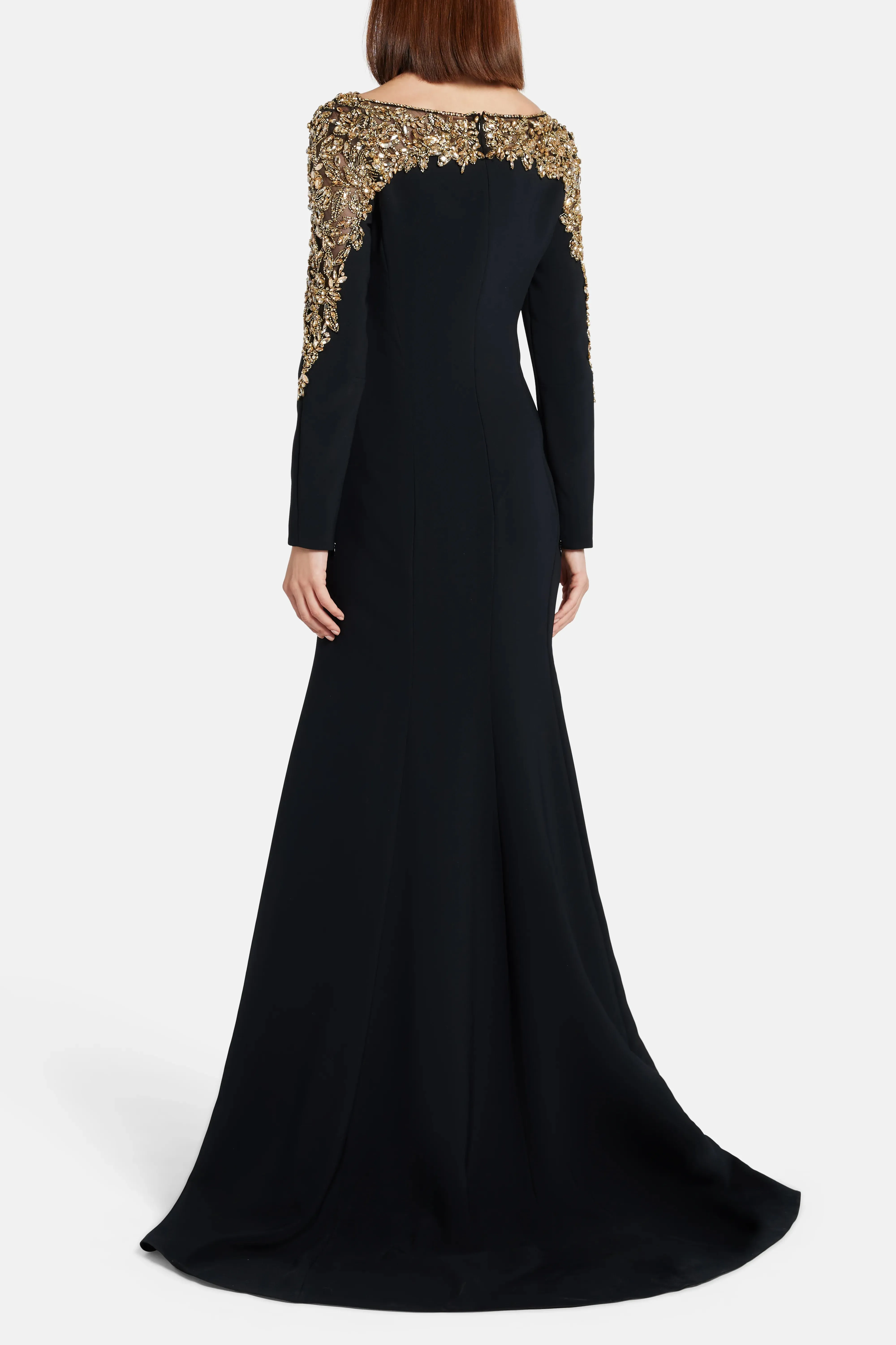Liqorice Embellished Evening Gown