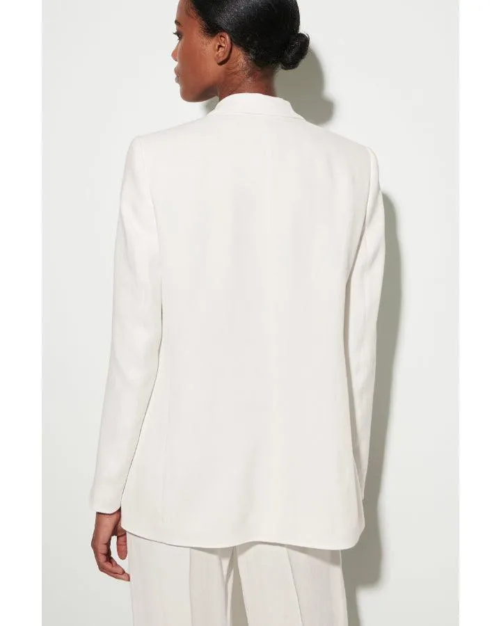 Luisa Cerano Gabardine Single Button Blazer