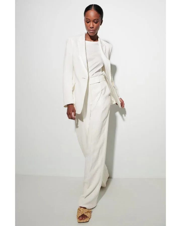 Luisa Cerano Gabardine Single Button Blazer