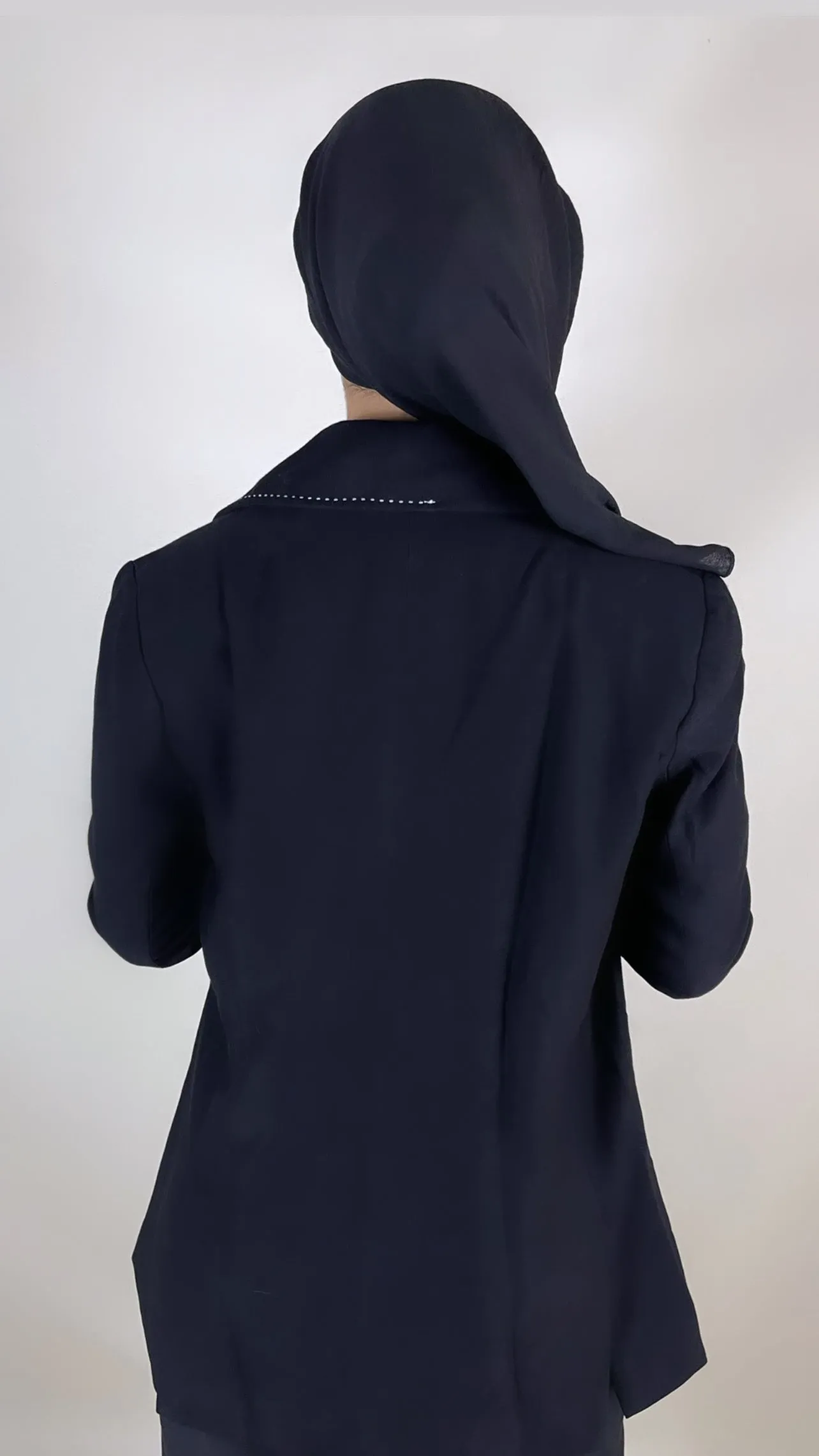 MAISON BEIGE BLAZER OVERSIZED NOIR - "LINED"