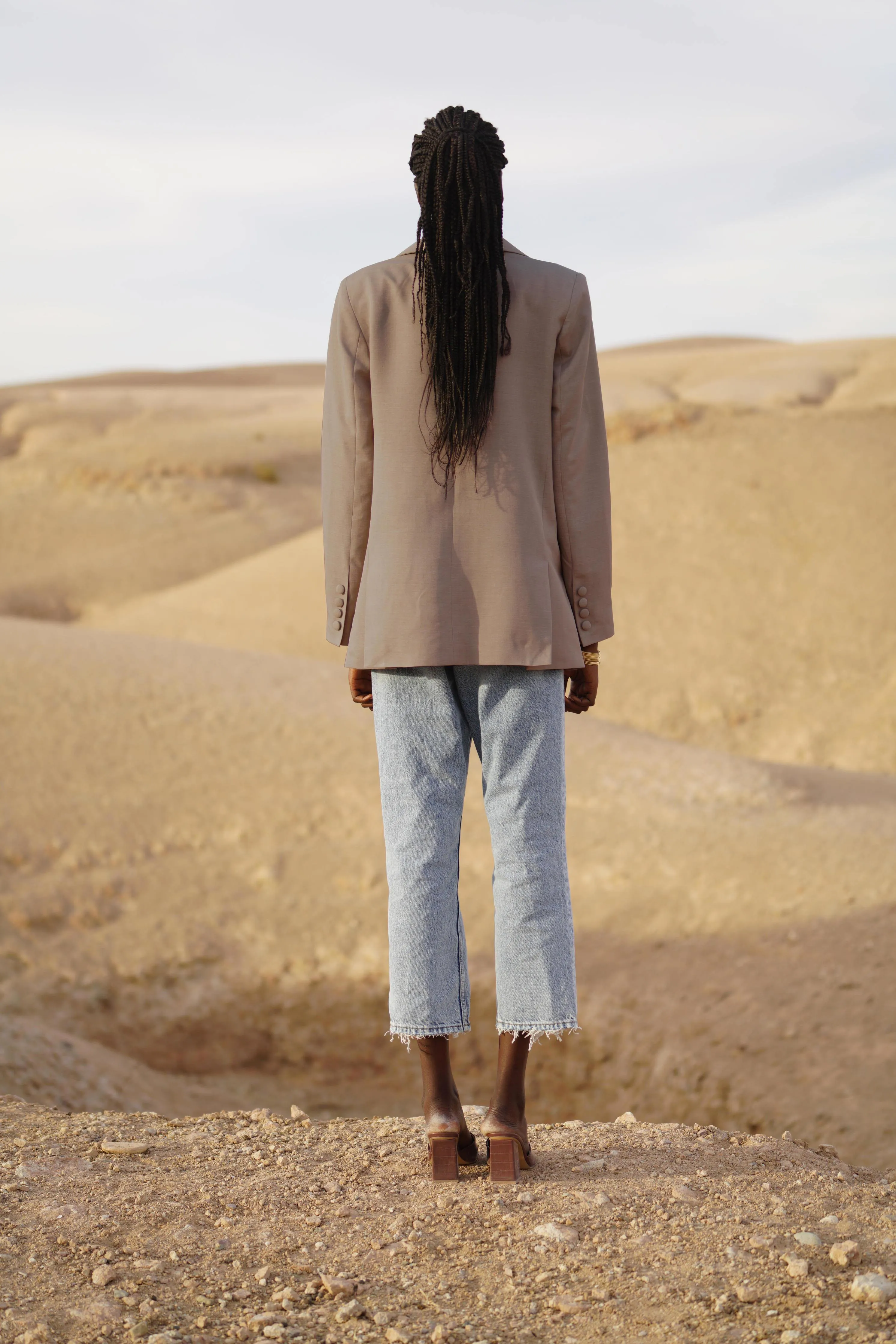 MAISON BEIGE BLAZER OVERSIZED - "COCCO"