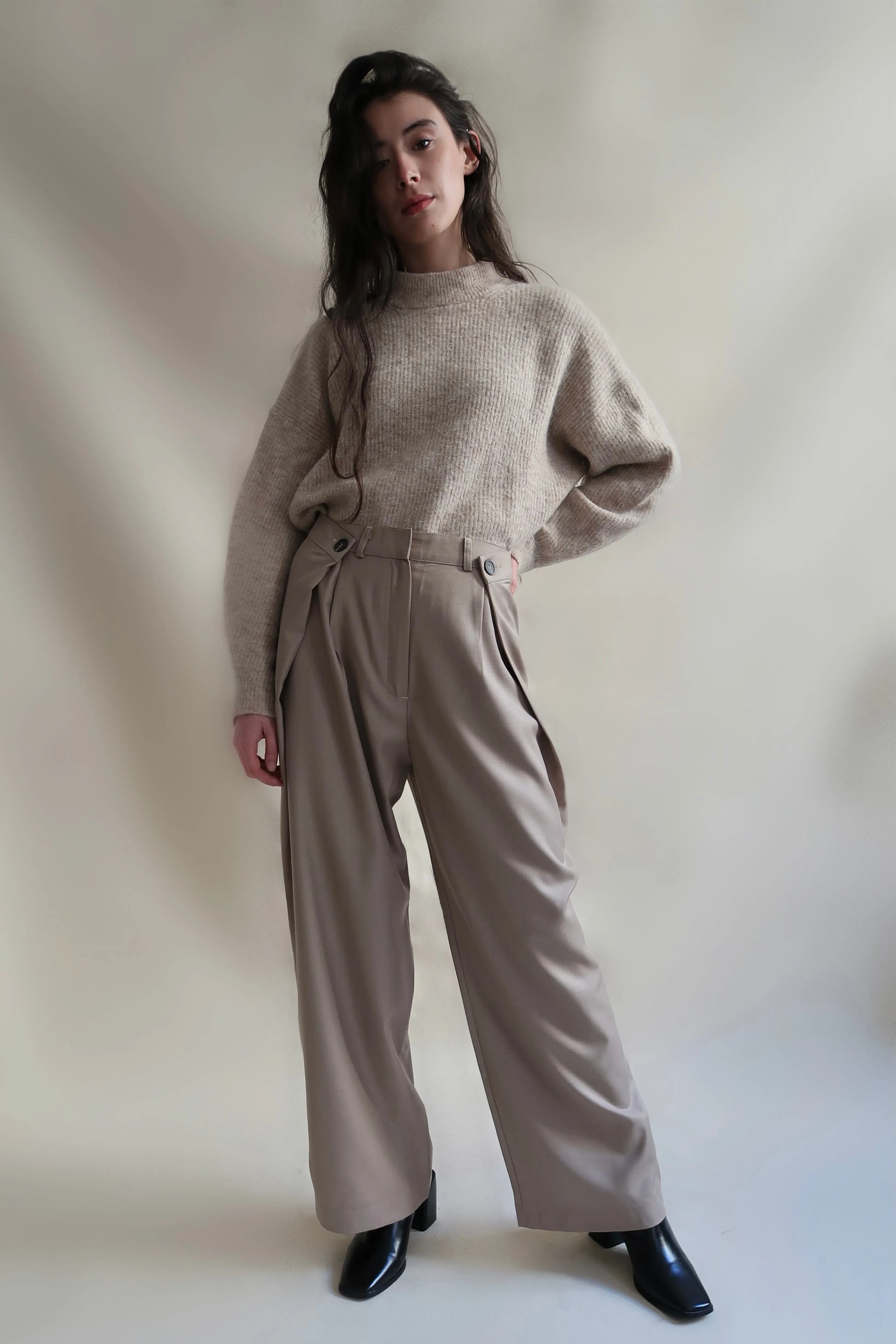 MAISON BEIGE PANTALON AJUSTABLE "BEIGE"