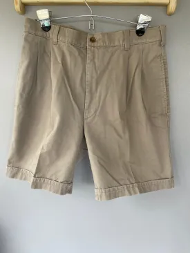 Mens 32” Waist Khaki Shorts SAVANE 2000 Process Pockets 100% Cotton Chino