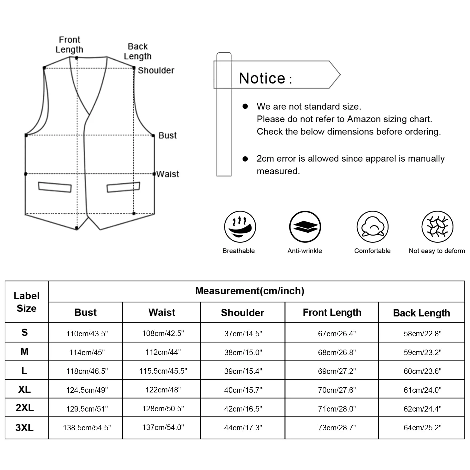 Men's 5pcs Paisley Suit Vest Classic Jacquard Button-Down Waistcoat Set, 185-White