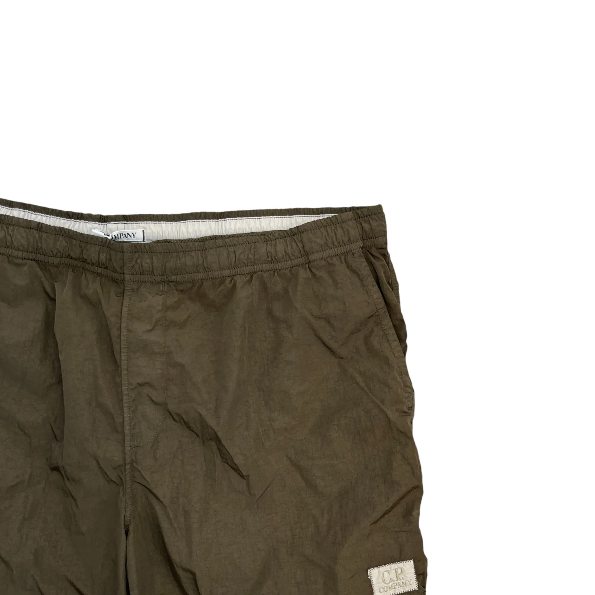 Men's Logo Swim Shorts Khaki Size W36 / IT 52