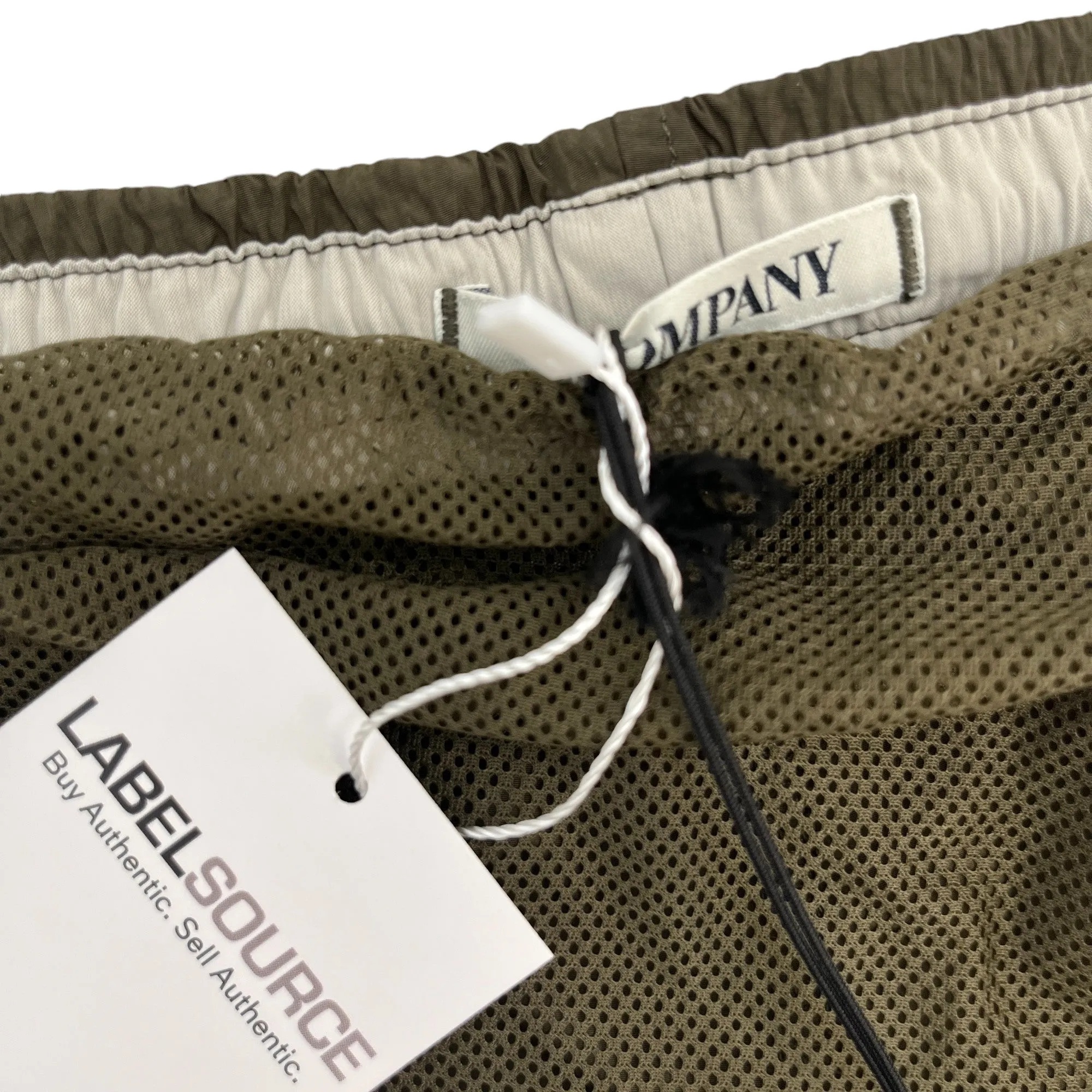 Men's Logo Swim Shorts Khaki Size W36 / IT 52