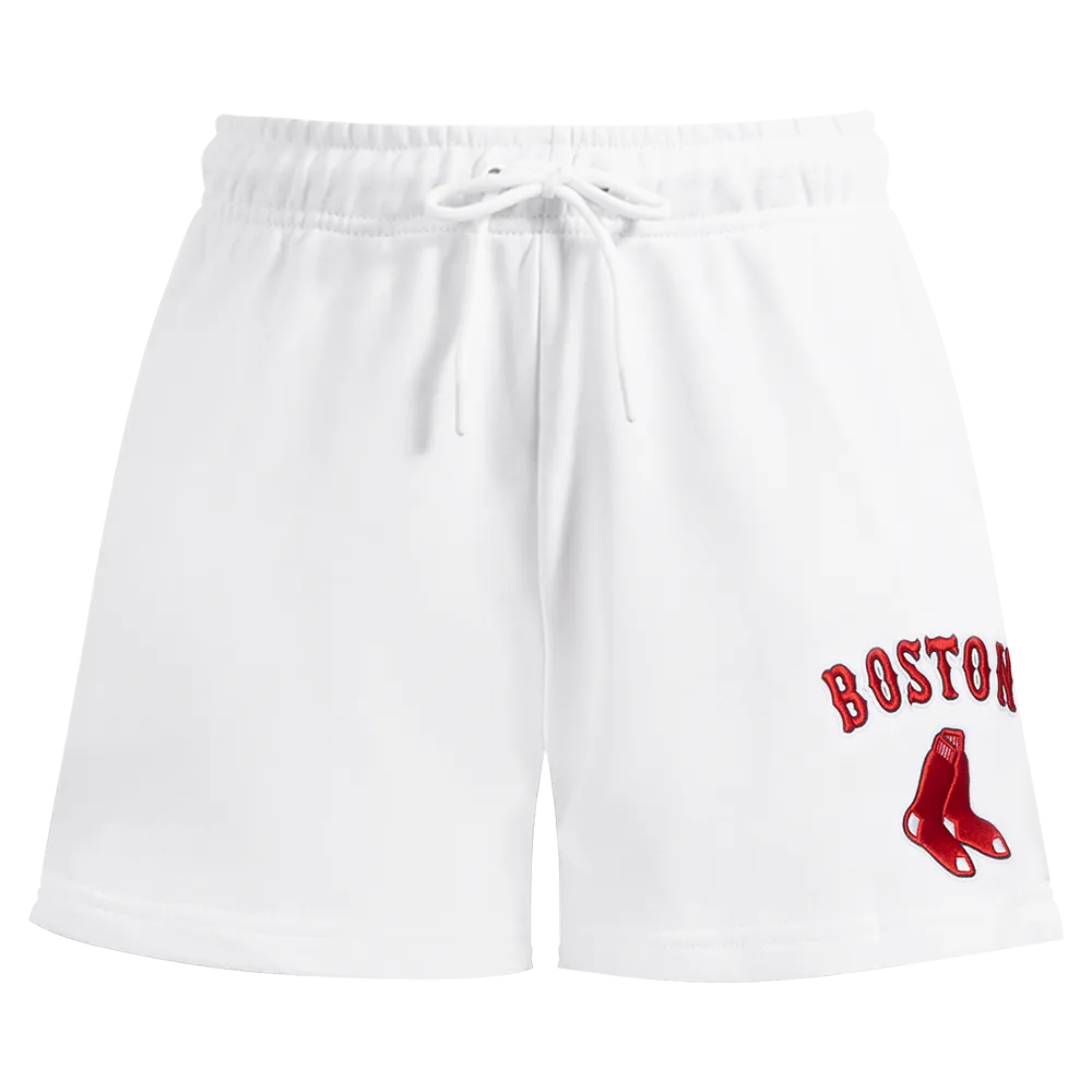 MLB BOSTON RED SOX CLASSIC WOMEN'S FLC SHORT (WHITE)