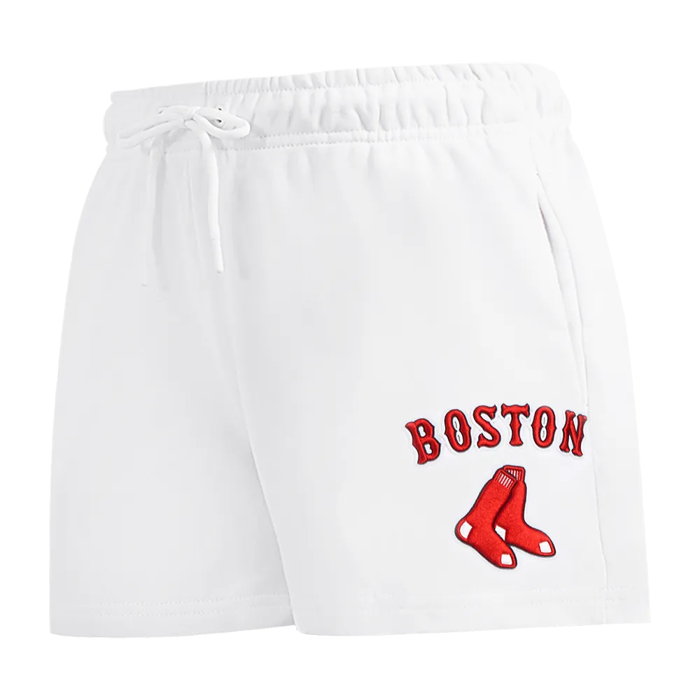 MLB BOSTON RED SOX CLASSIC WOMEN'S FLC SHORT (WHITE)