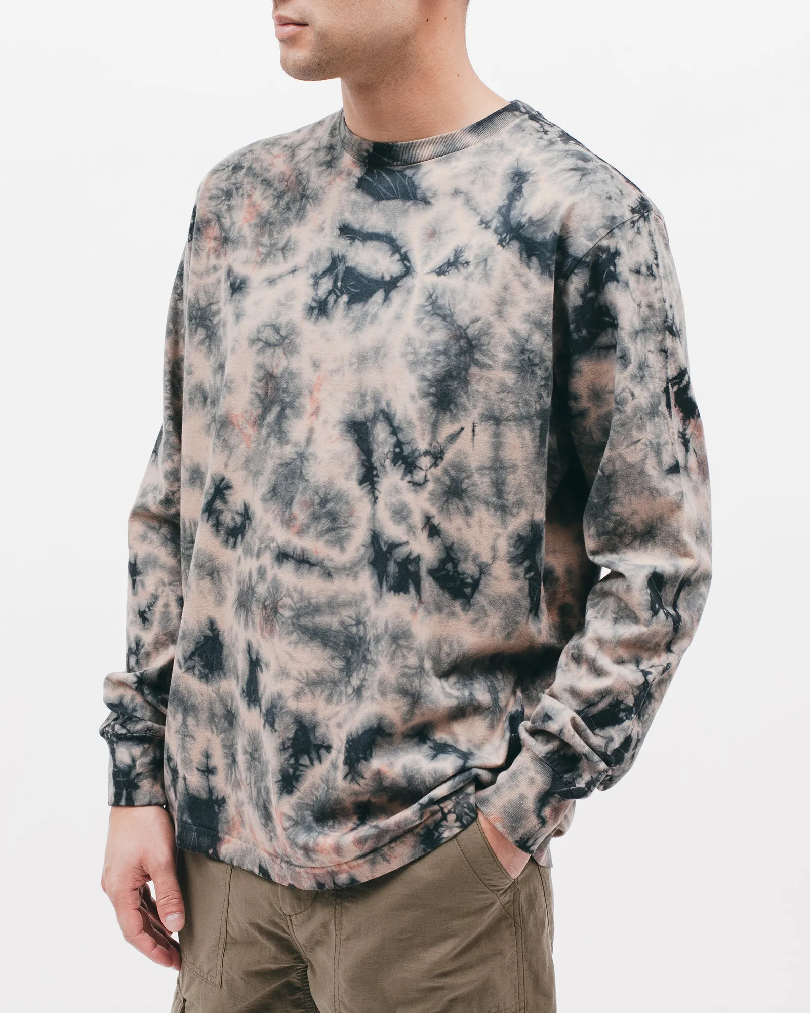 Natural Dyed Block L/S Jersey - Clay Dye