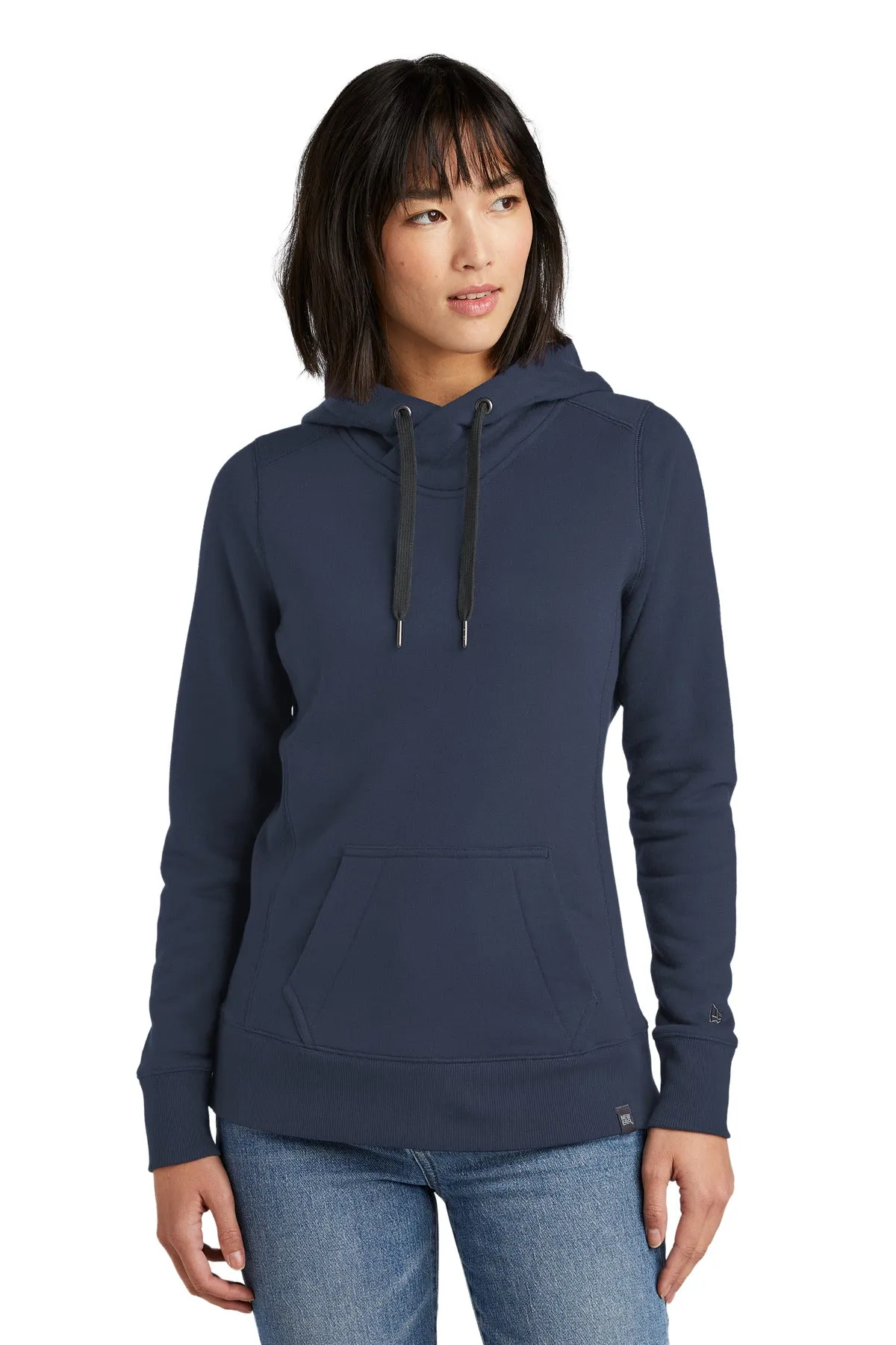 New Era Ladies French Terry Pullover Hoodie. LNEA500
