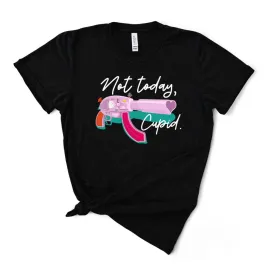 Not Today, Cupid T-Shirt - Black Heather