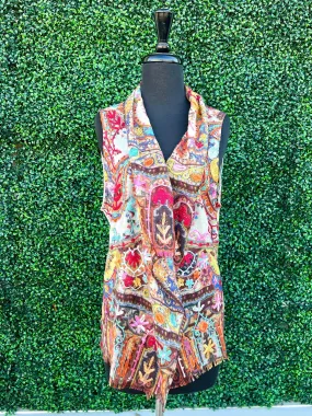 Nuevo France Embroidered Vest