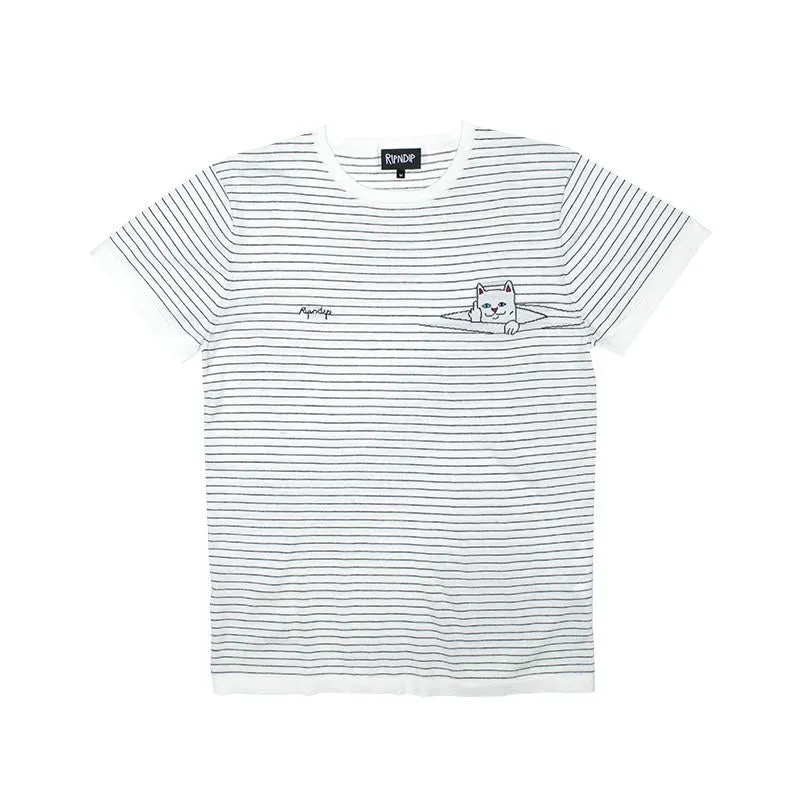 Peek A Nermal Knit Tee (White)