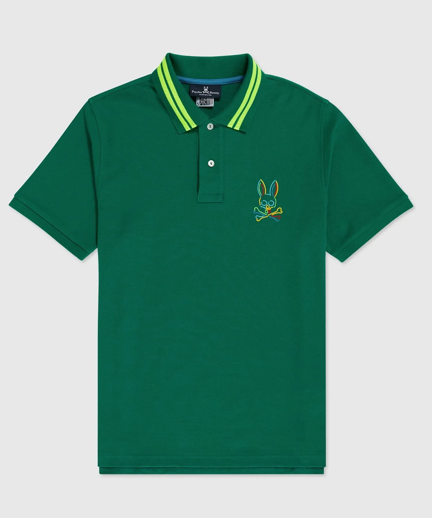 Psycho Bunny Barbon Neon Polo - Alpine Trail
