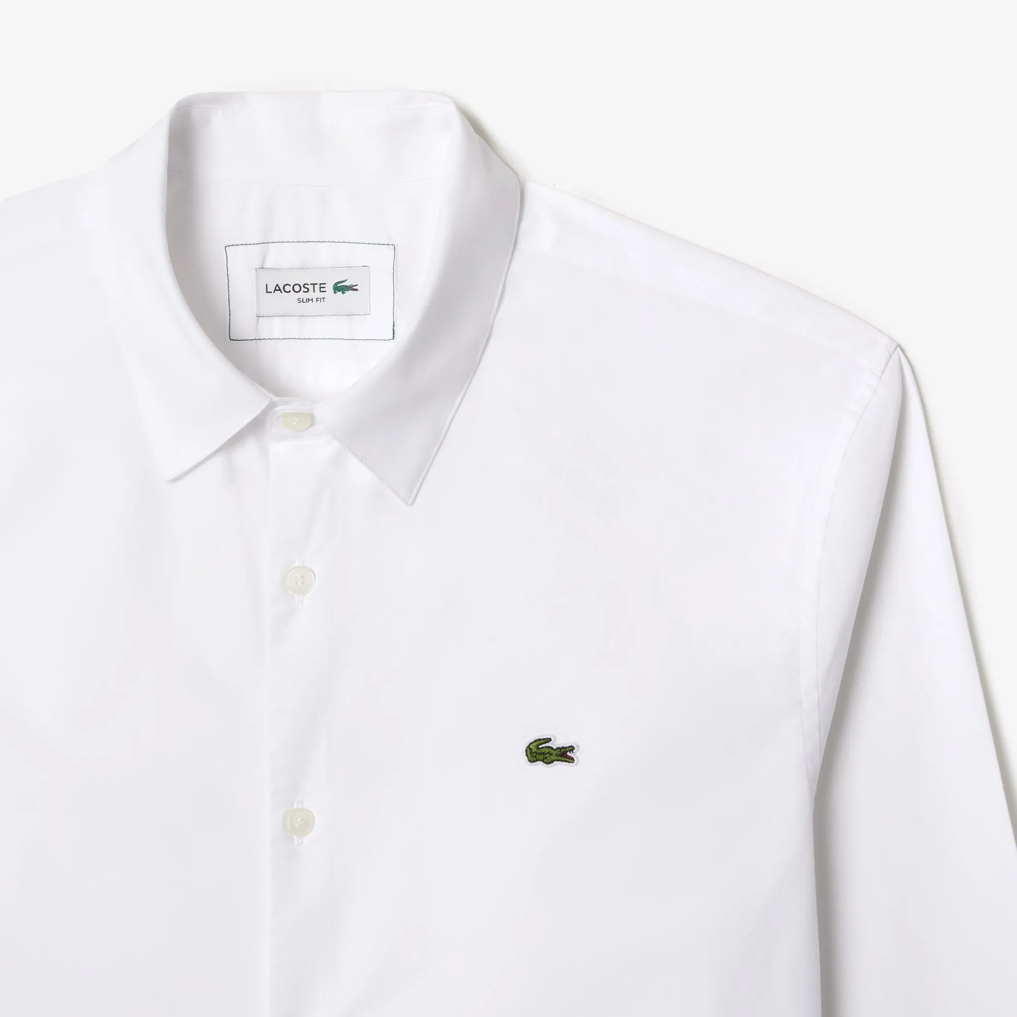 Slim Fit Stretch Cotton Poplin Shirt