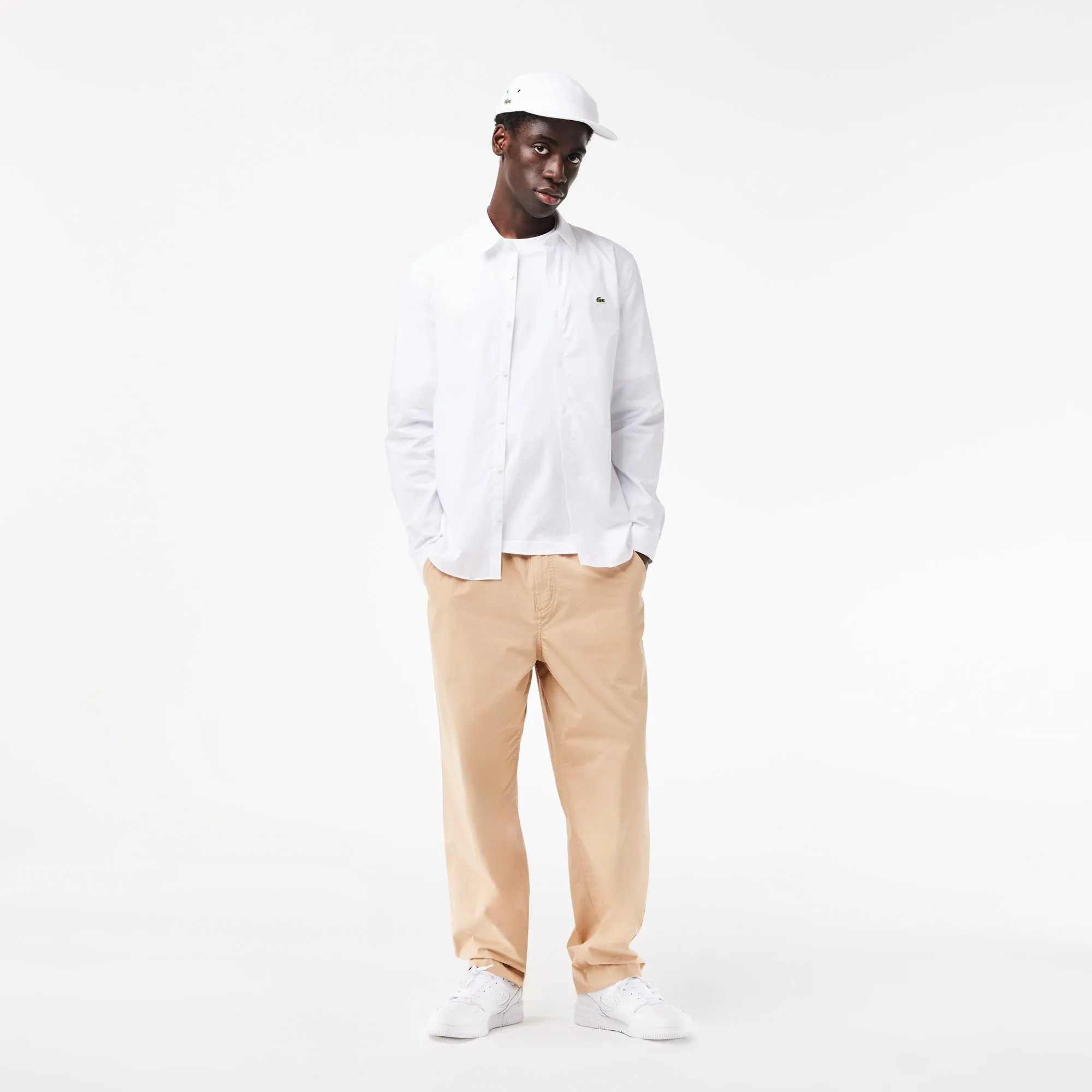Slim Fit Stretch Cotton Poplin Shirt