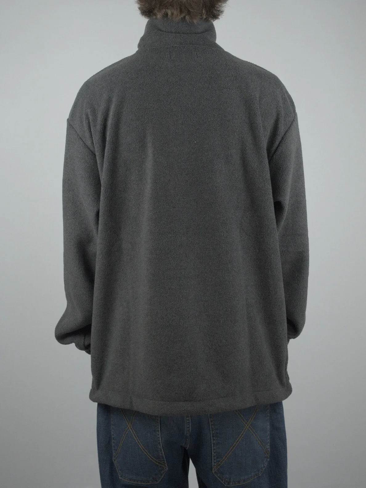 Sour Solution - Spot Hunter - 1/4 Zip Fleece Pull Over - Dark Grey