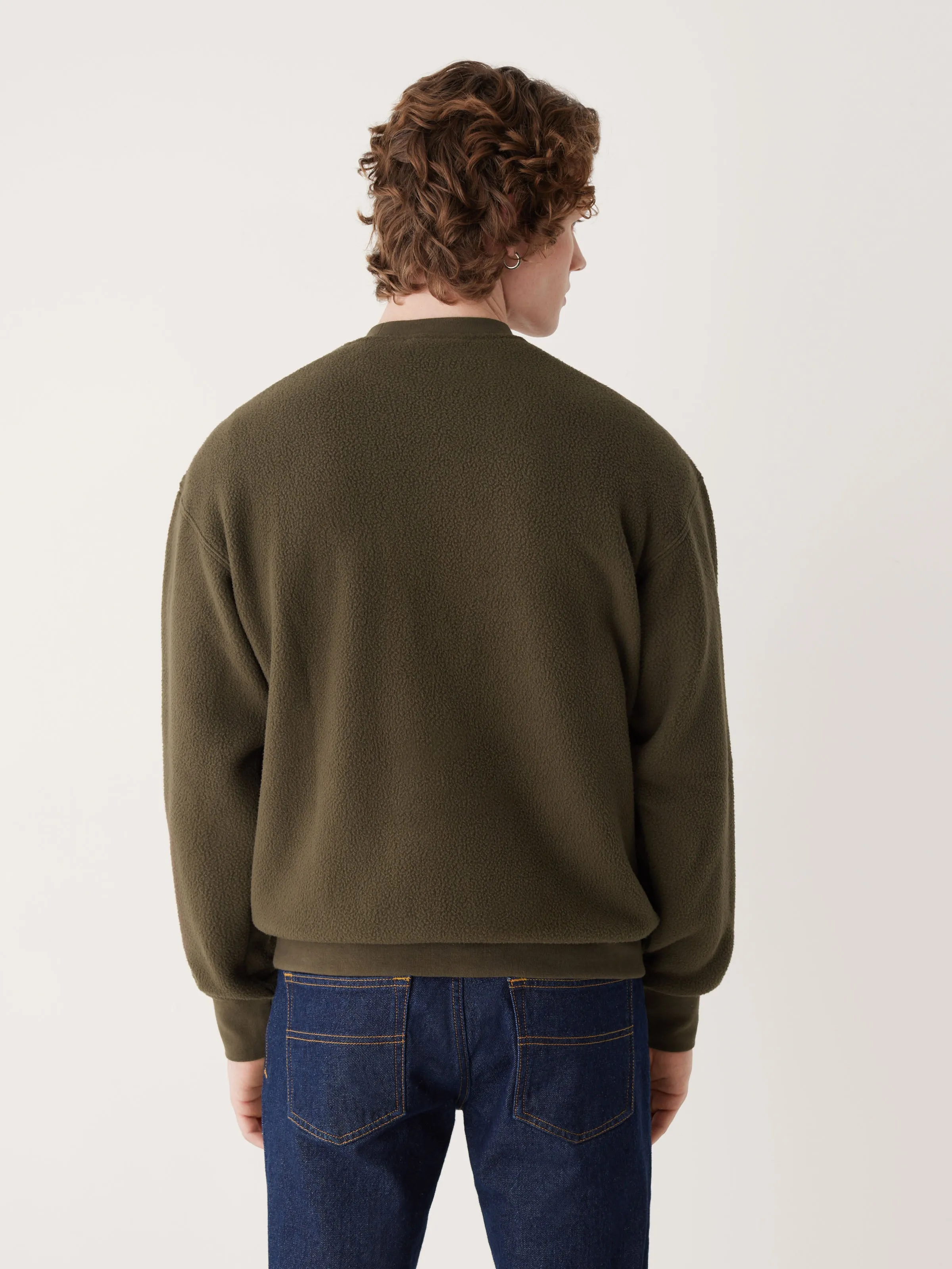 The Explorer Polar Fleece Crewneck in Dark Taupe