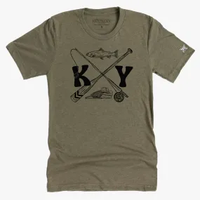 The Gone Fishin' Kentucky Shop Logo Tee