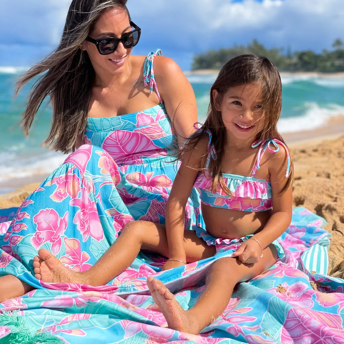 The Maui - Girls Ruffle Bikini UPF 50 