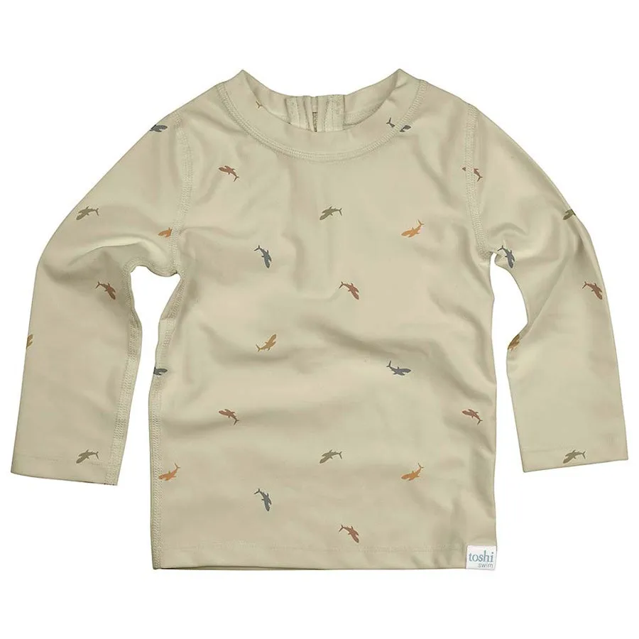 Toshi Swim Long Sleeve Rashie - Shark Tank