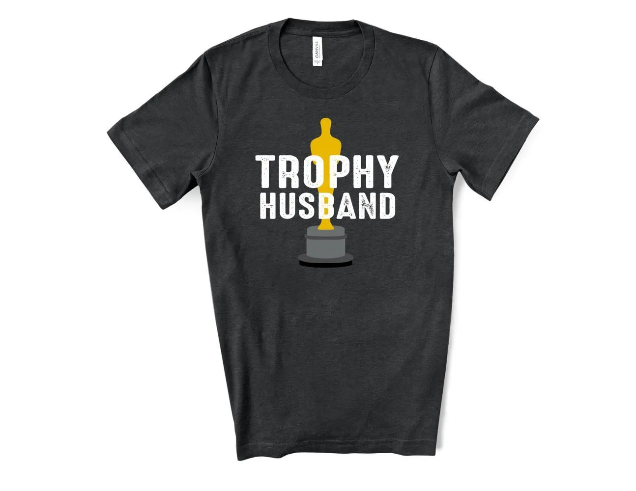 Trophy Husband T-Shirt - Black Heather