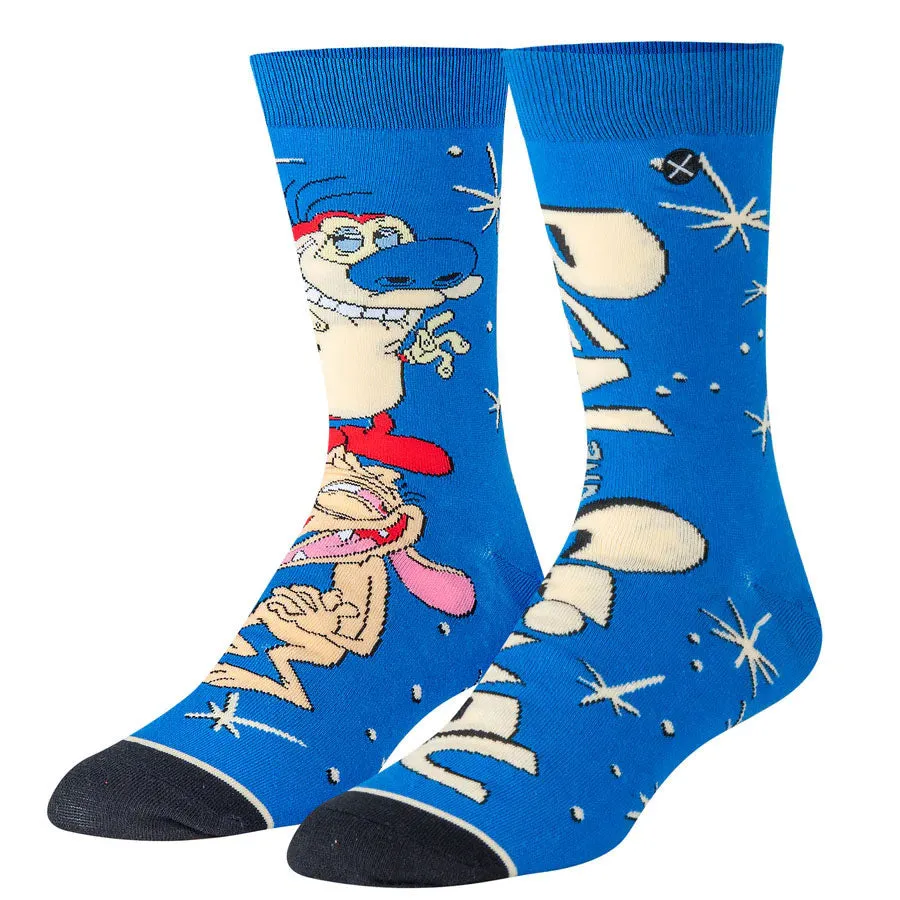 Unisex Ren and Stimpy Logo Socks