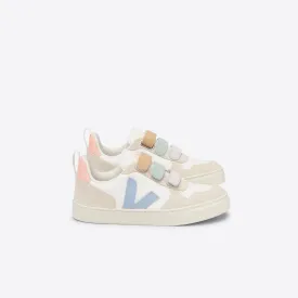 Veja V-10 Velcro Leather - Extra White/Steel