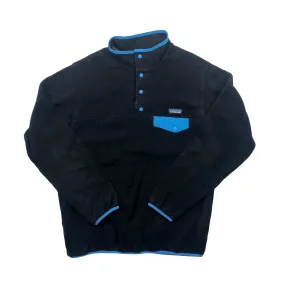 Vintage 90s Women's Black   Blue Patagonia Synchilla Fleece - Extra Large