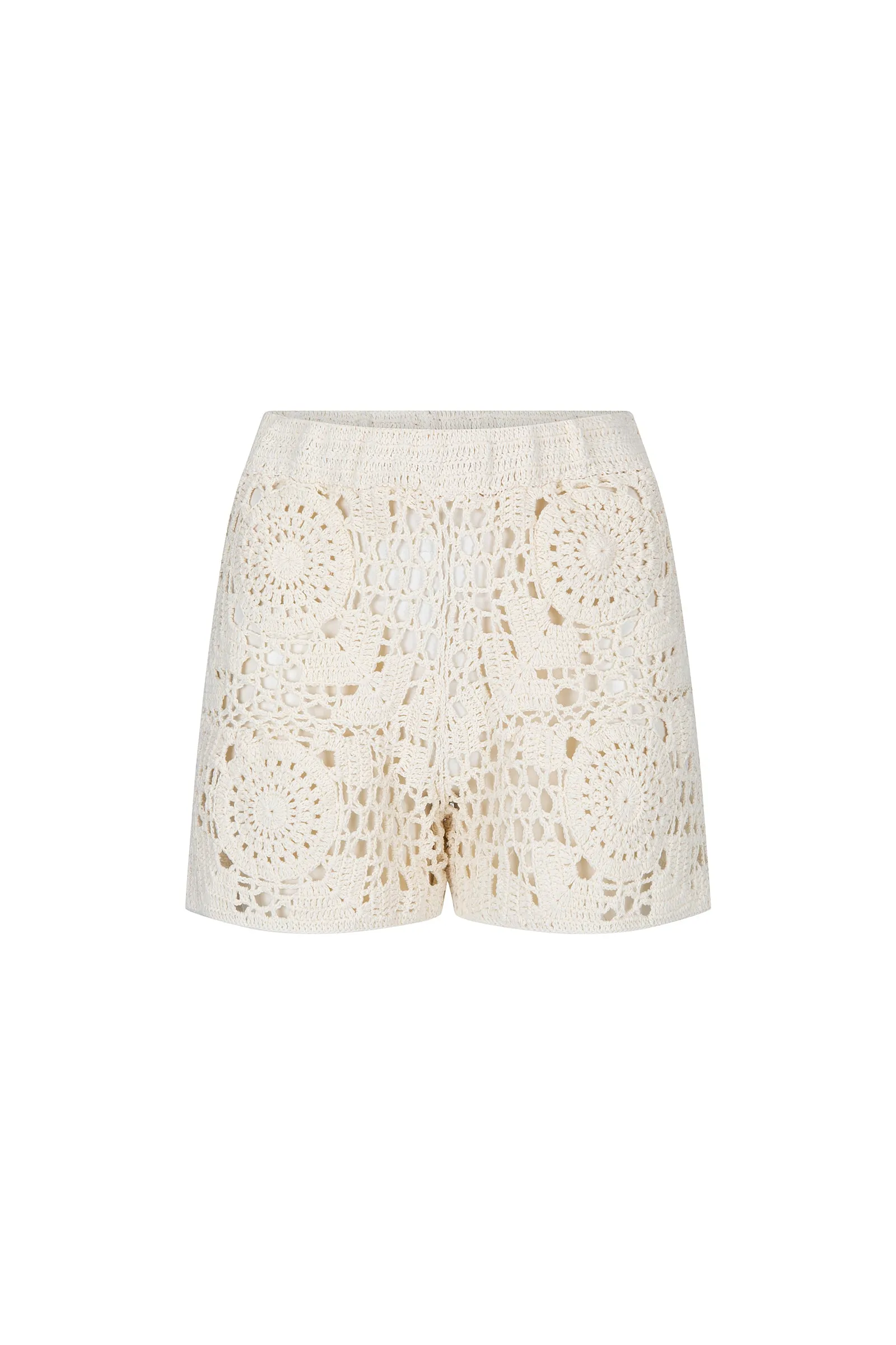 WILD LOVE CROCHET SHORT - NATURAL
